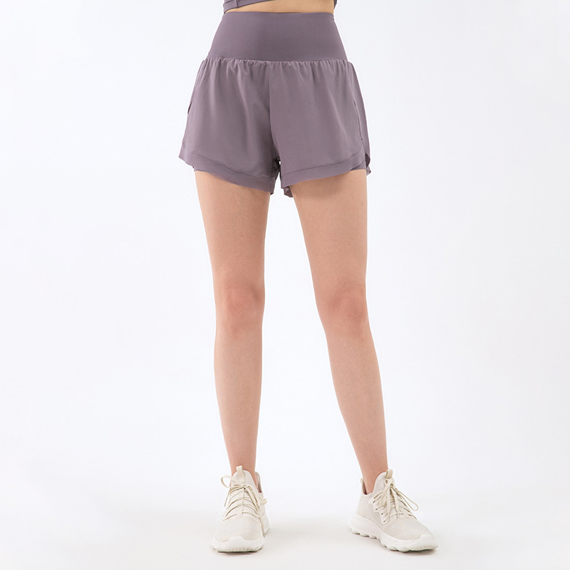 Customize Shorts Women High Waist with Pockets Butt Push Up Yoga Tummy Control Gym Fitness Running Short