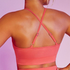 Women Customize Seamless Workout Gym Sexy Spaghetti Strap Running Athletic Fitness Cross Back Sport Yoga Bras