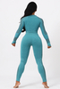 Women Seamless Yoga Sets 2-piece Custom Long Sleeve Tops Fitness Gym Sports Workout High Waist Tummy Control Leggings