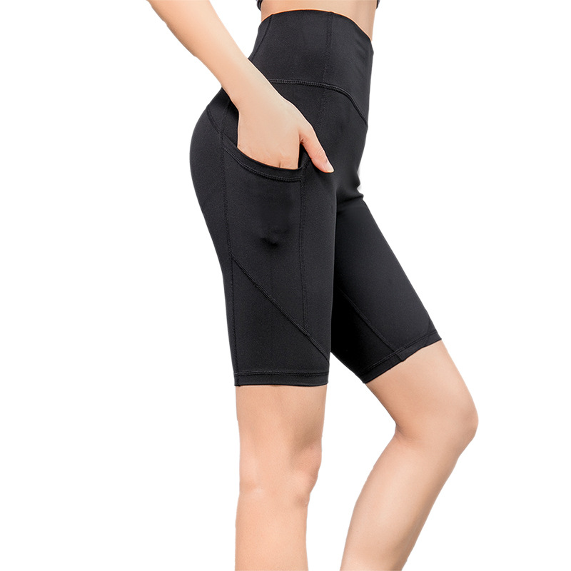 Biker Shorts for Women Seamless High Waist Butt Push Up Spandex Yoga Tummy Control Customize Gym Outdoor Running Short