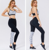 Women's Yoga Sets 2-piece Sport Bra for Workout Fitness Customize with Seamless Vintage Retro Polka High Waisted Leggings