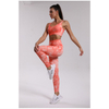 Tie Dye Women Workout for Yoga Gym Sexy Running Athletic Fitness Spaghetti Strap Bra 