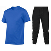 Factory Direct Supply Men's Cotton T-shirt Casual Suit Pure Color Men's T-shirt Suit